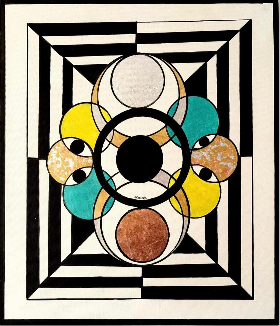 Vibrant floral painting