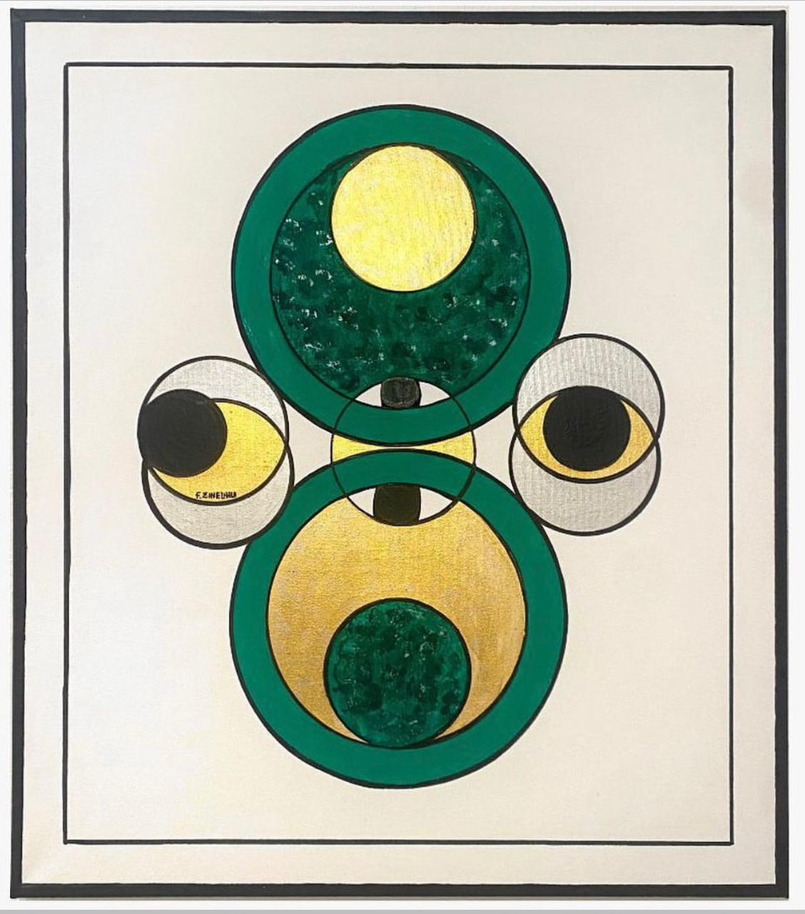 Abstract collage with wings