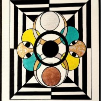 Modern geometric composition